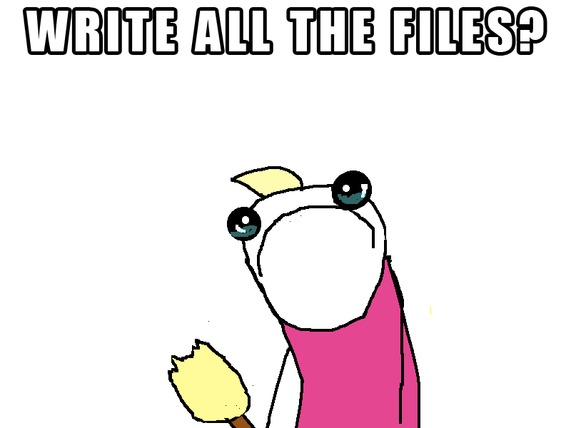 Write All The Files?