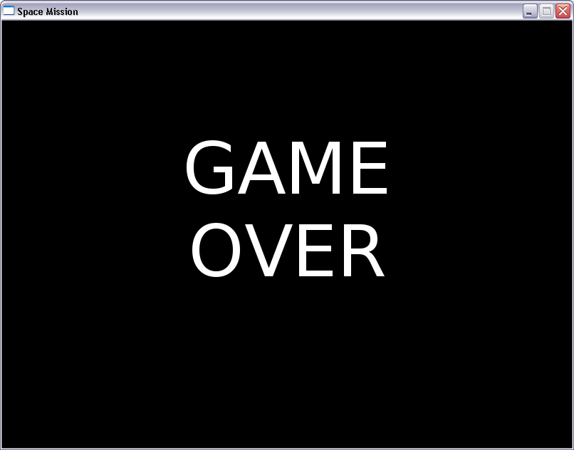 Game Over.